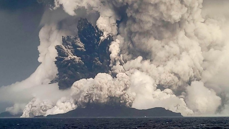  La erupción volcánica en Tonga fue 