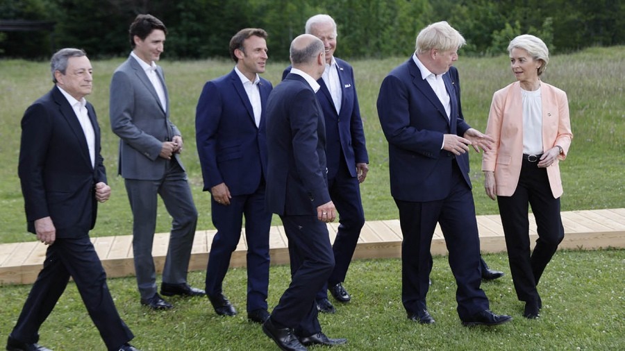  El G7 abre la cumbre sobre Ucrania en busca de unidad frente a Rusia 